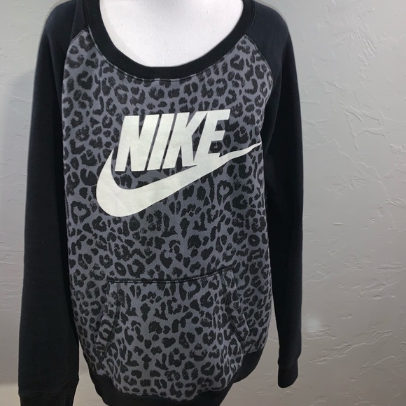 leopard nike sweatshirt